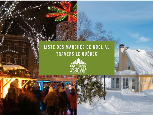 Liste des marchés de Noël au travers le Québec